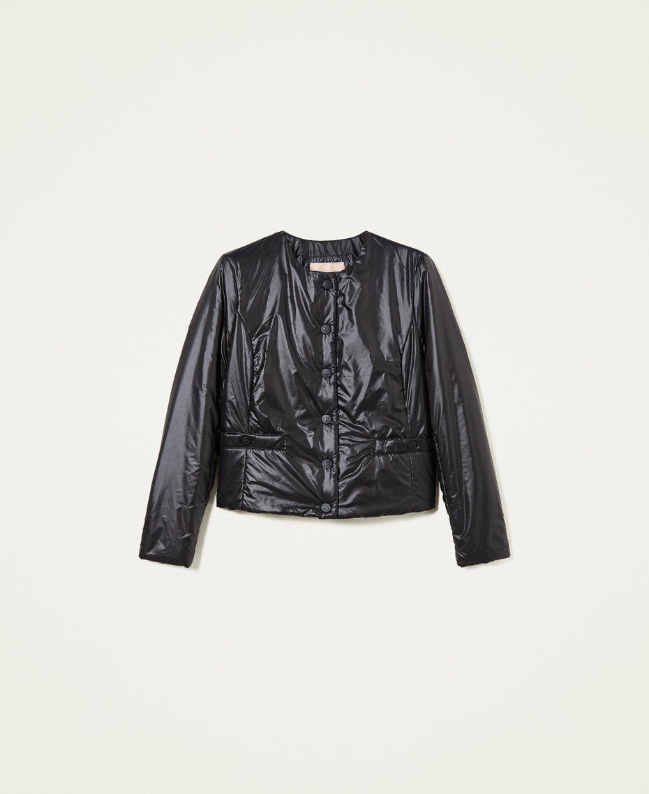 Padded Mandarin collar jacket