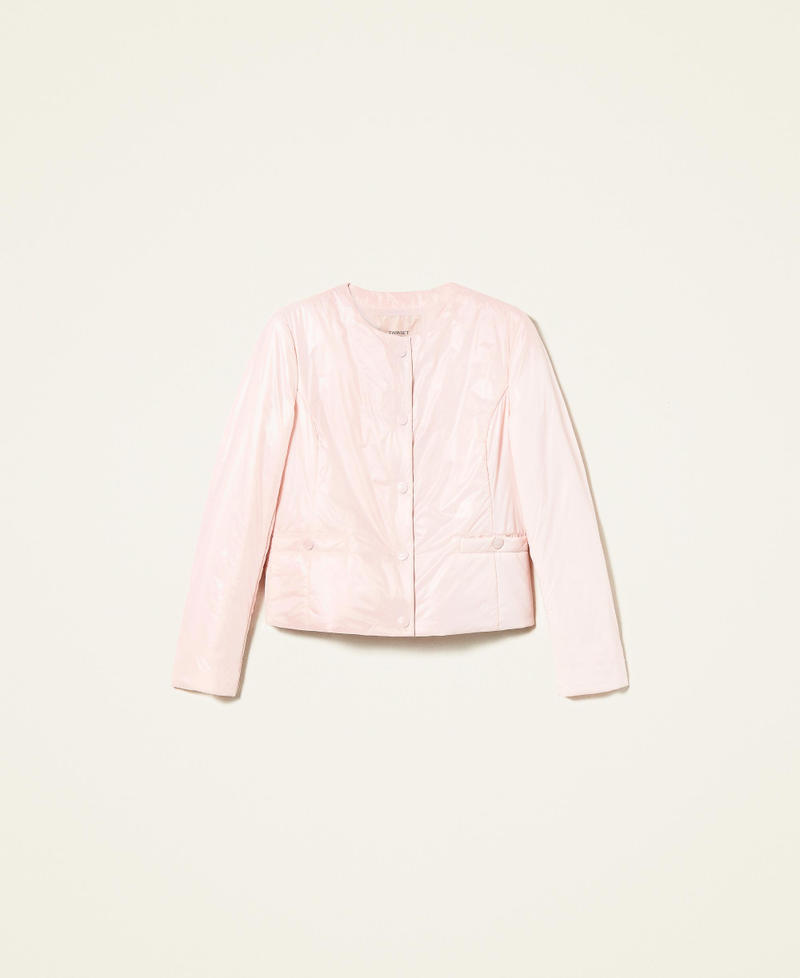 Padded Mandarin collar jacket Parisienne Pink Woman 222TP2213-0S