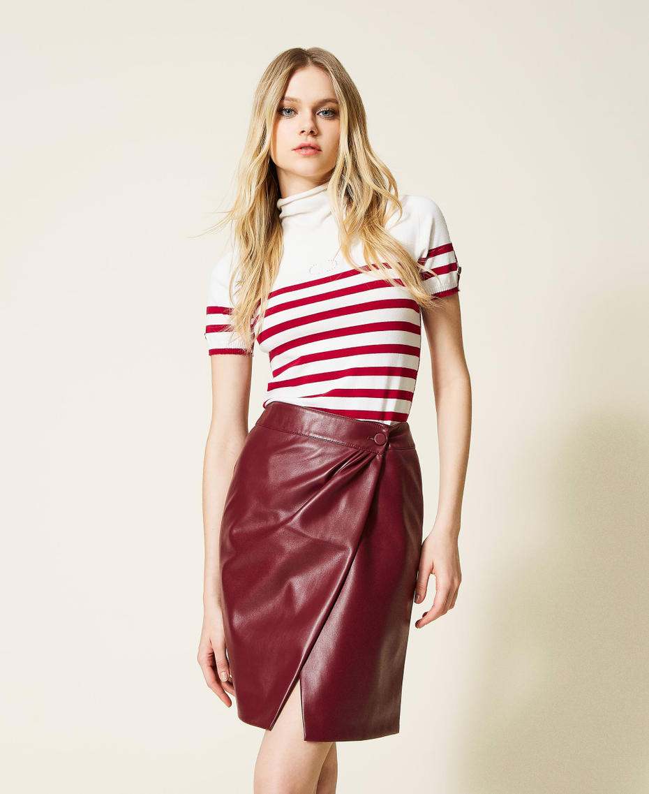 Wickelrock in Lederoptik