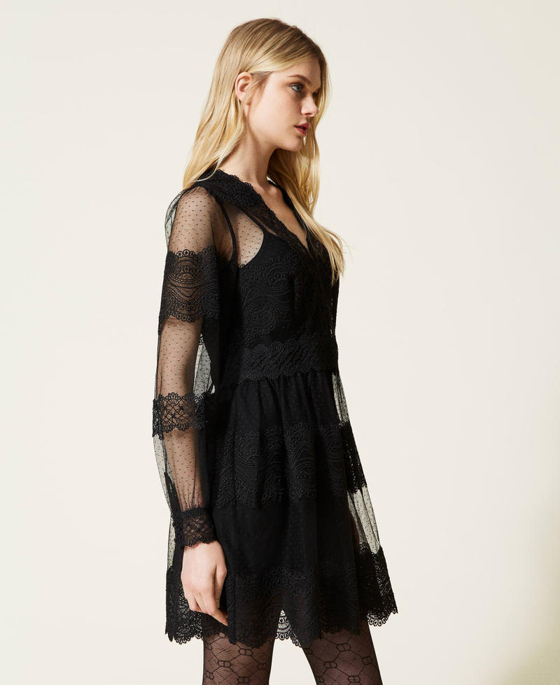 French connection orabelle lace dress top