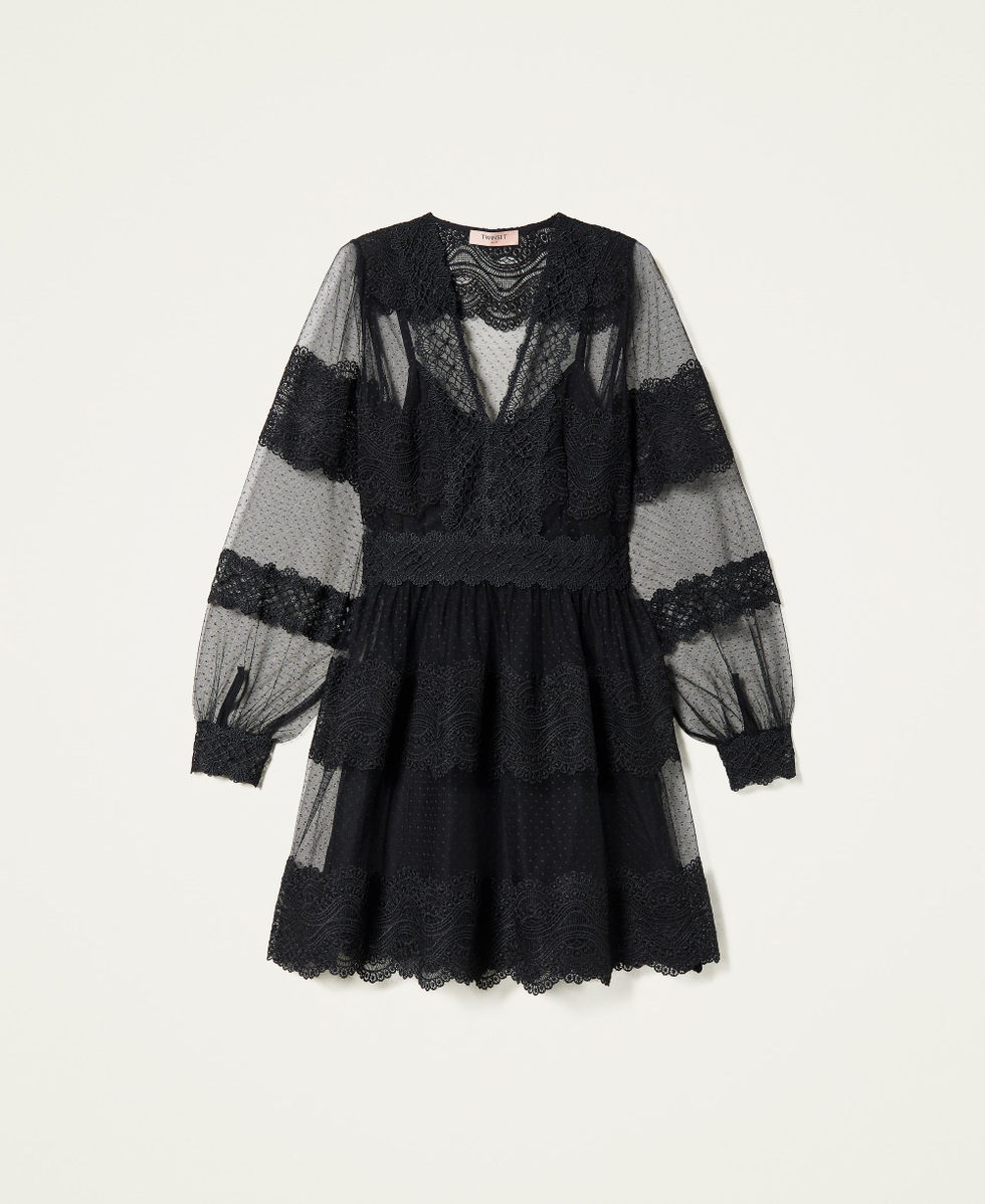 French connection orabelle flared lace dress sales
