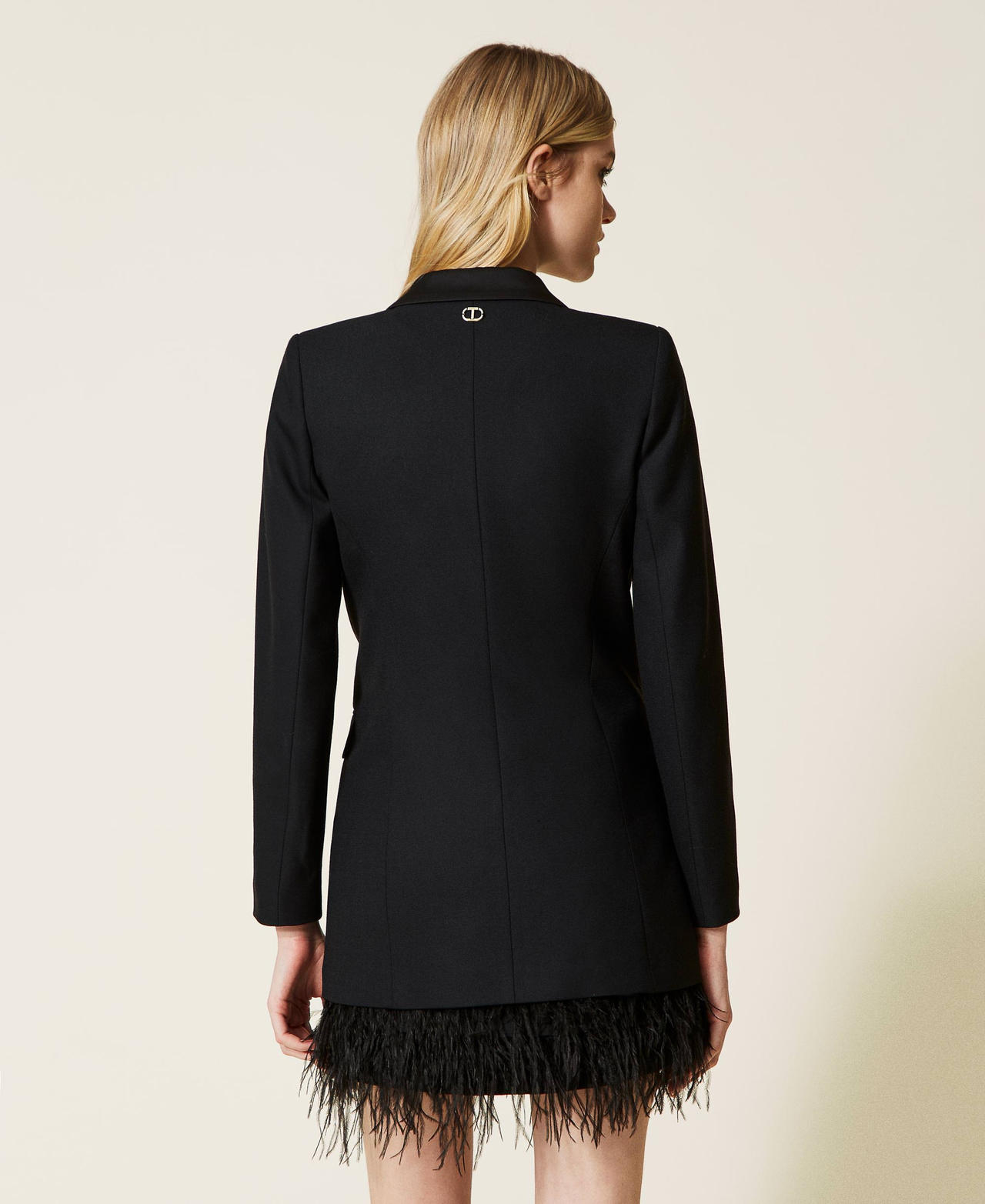 Wool blend and cady blazer