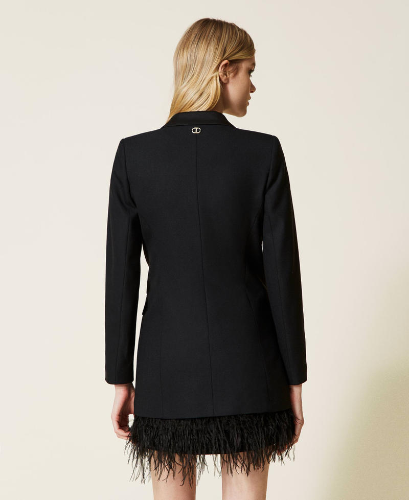 Wool blend and cady blazer