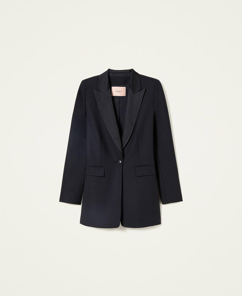 Wool blend and cady blazer