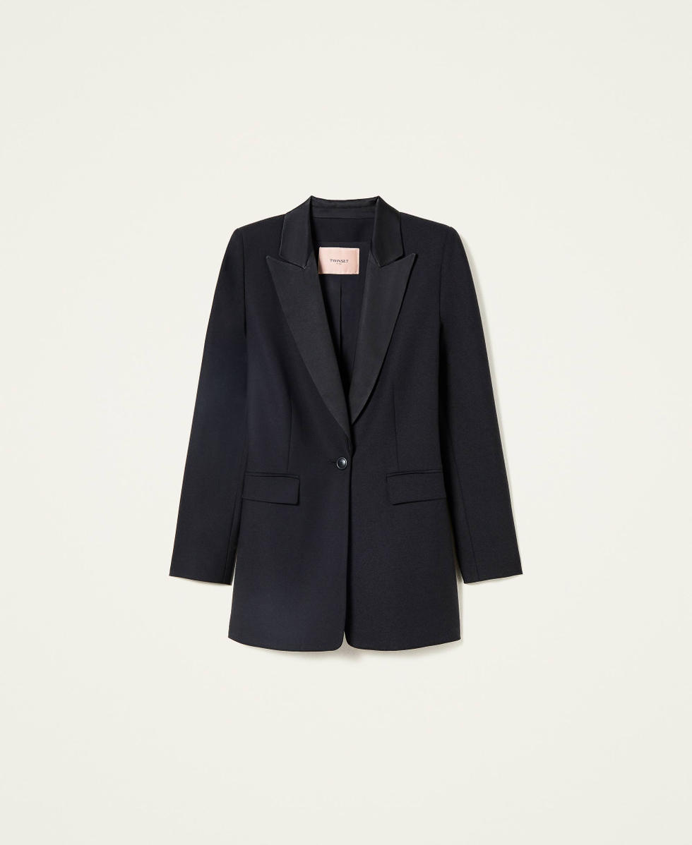 Wool blend and cady blazer