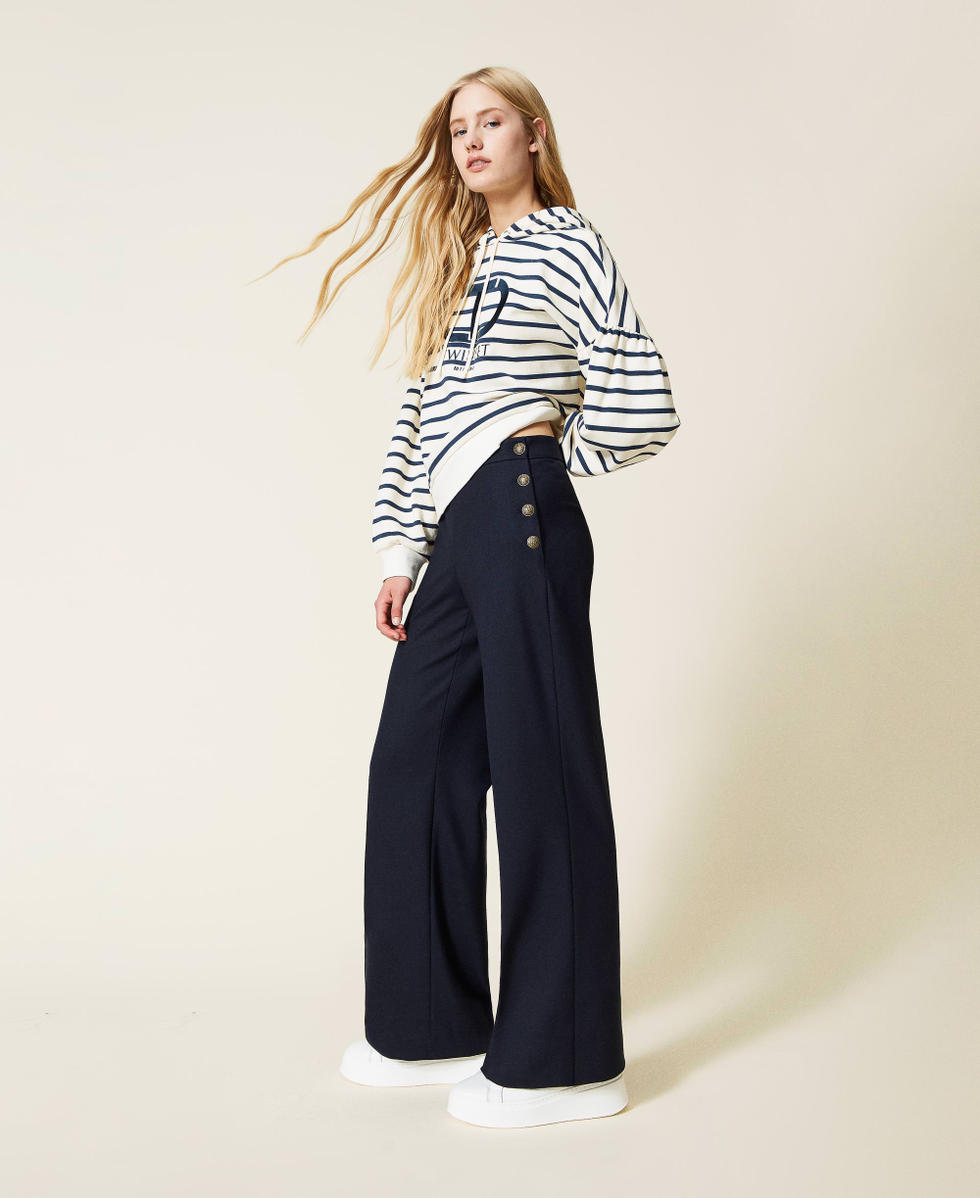 Pantalon discount lana mujer