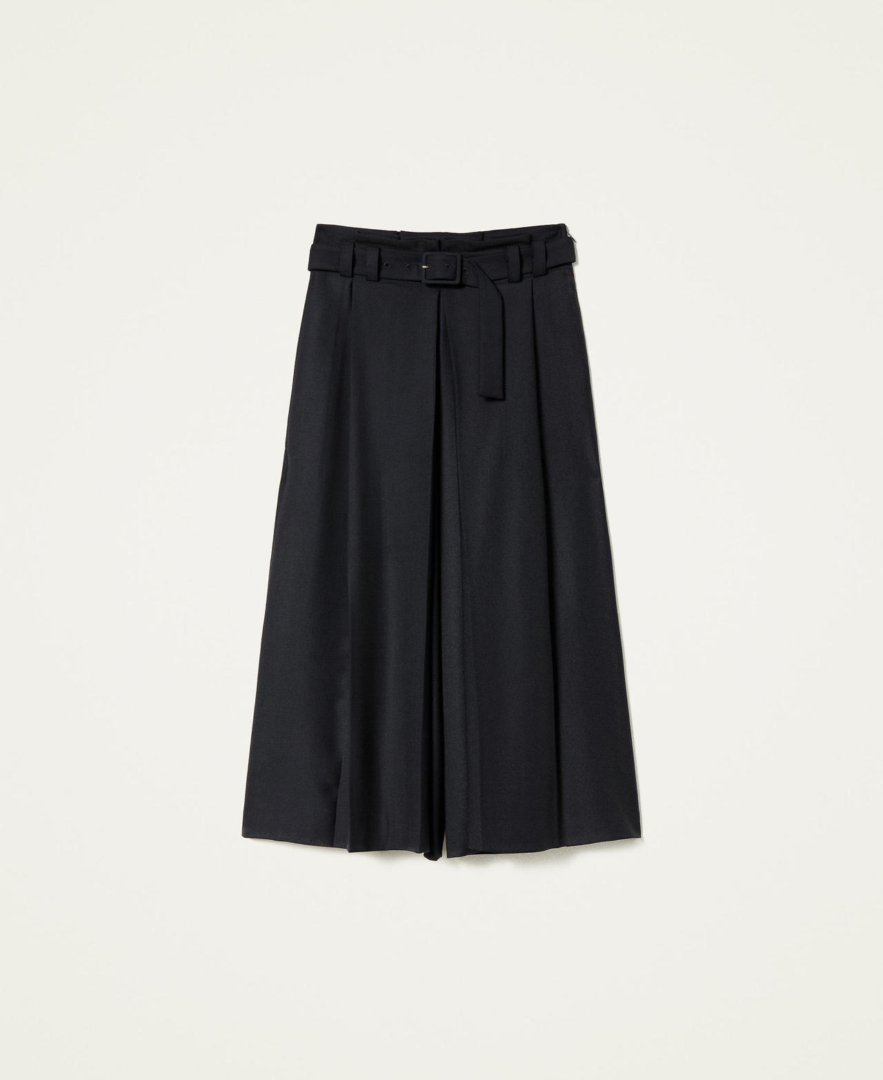 Wool blend trouser skirt Black Woman 222TP2345-0S