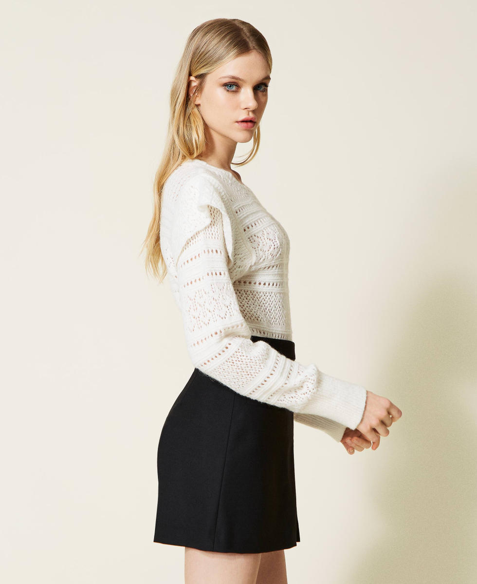 Short en laine m&eacute;lang&eacute;e