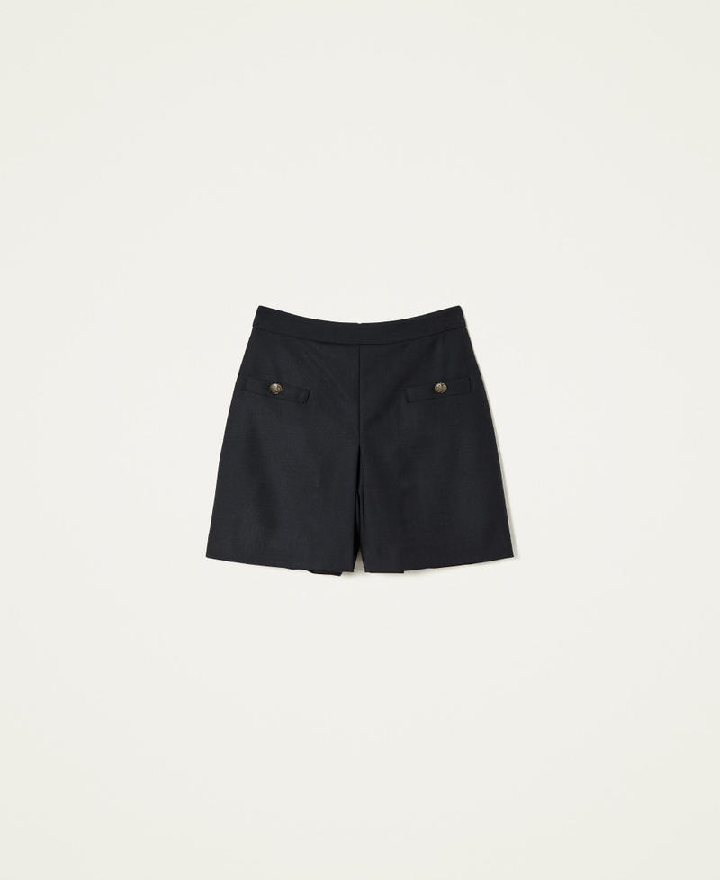 Shorts in misto lana