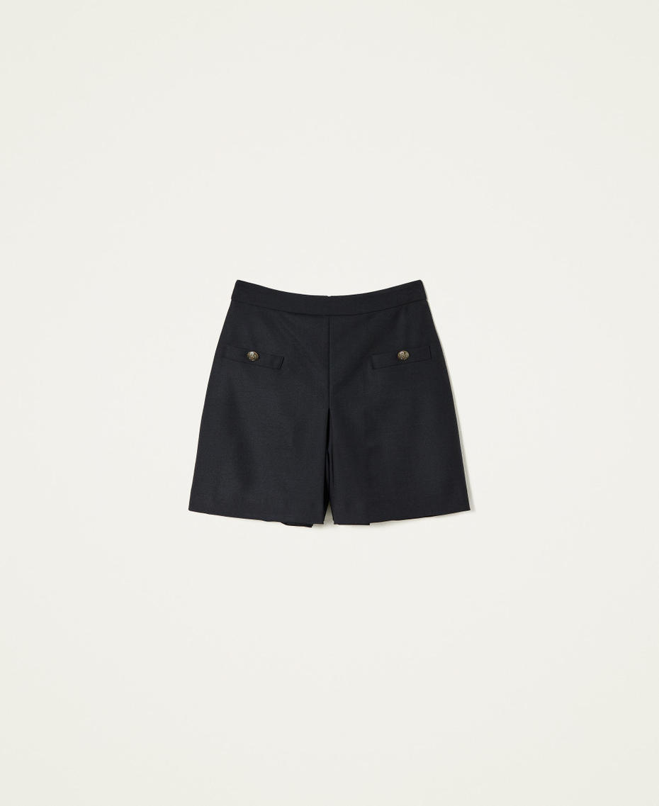 Shorts in misto lana