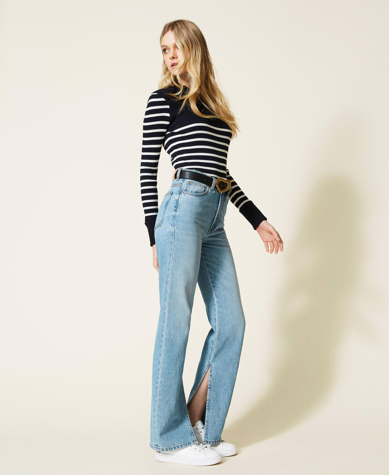 Five-Pocket-Jeans mit Schlitzen