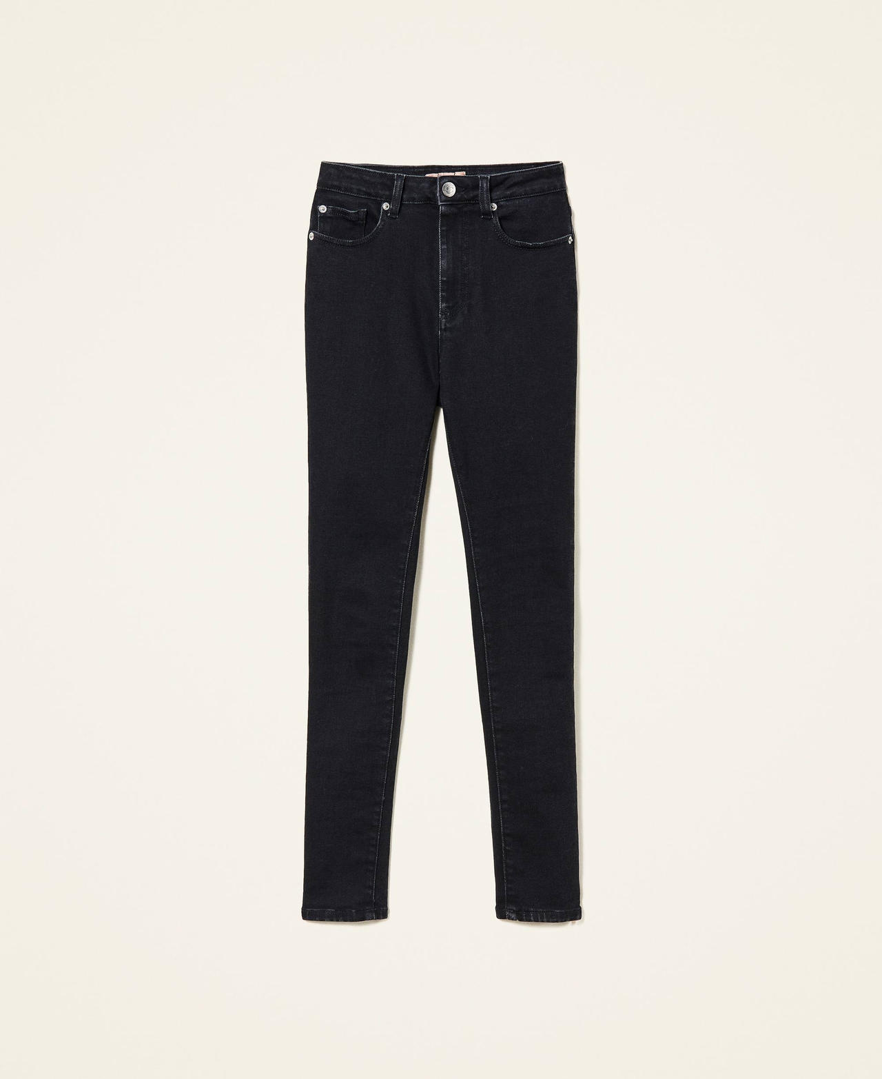 Пятикарманные джинсы-скинни Черный Деним женщина 222TP239B-0S
