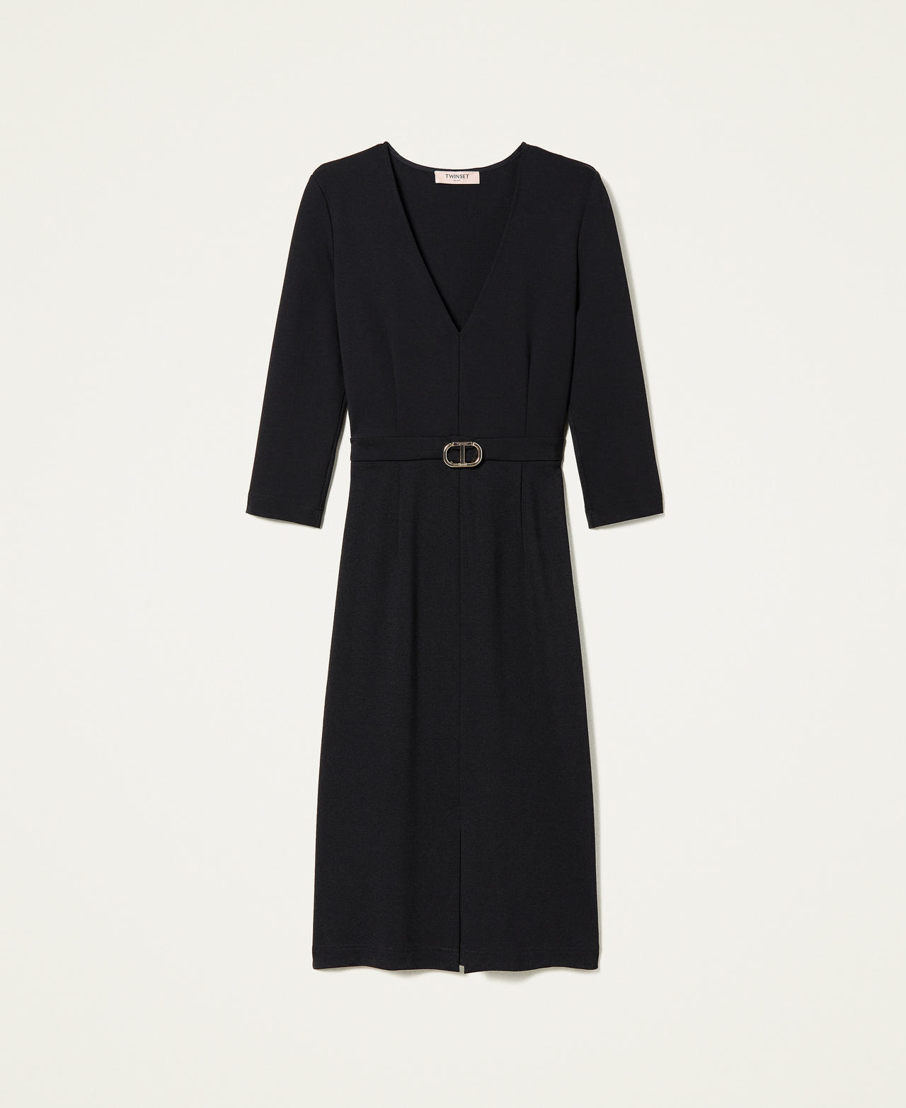 Abito longuette con logo