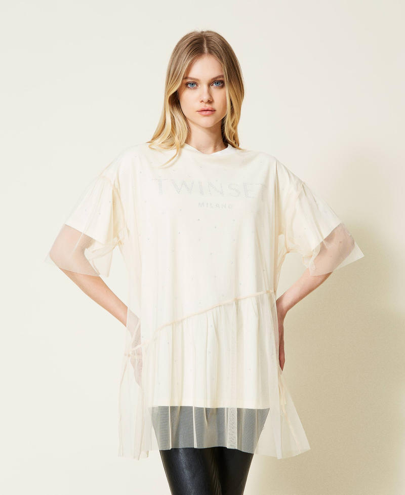 Tulle doubled t-shirt