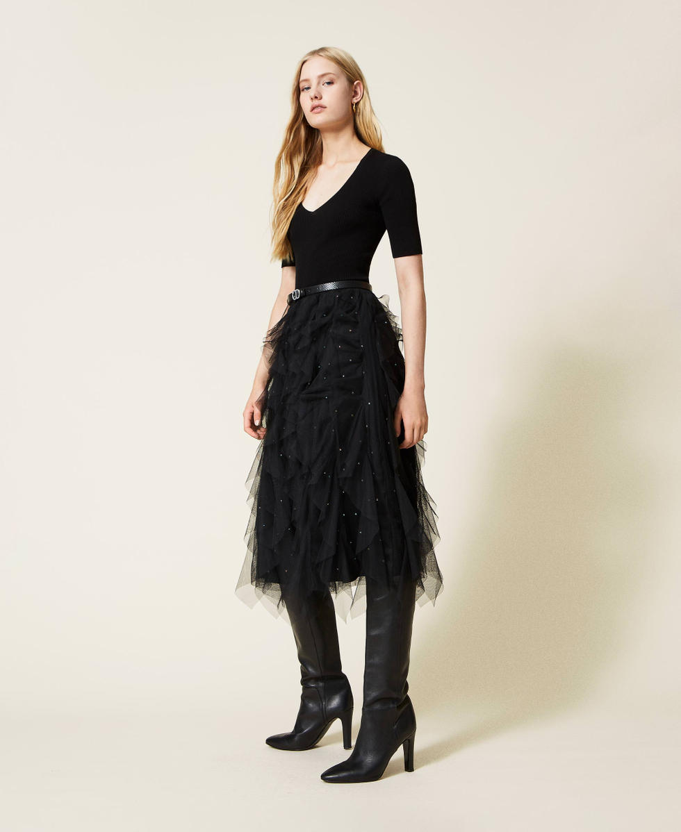 High low tulle skirt zara sale