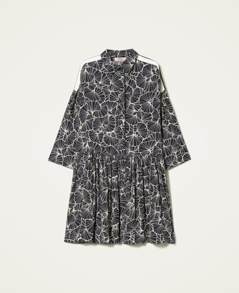 Robe courte imprimée avec volant