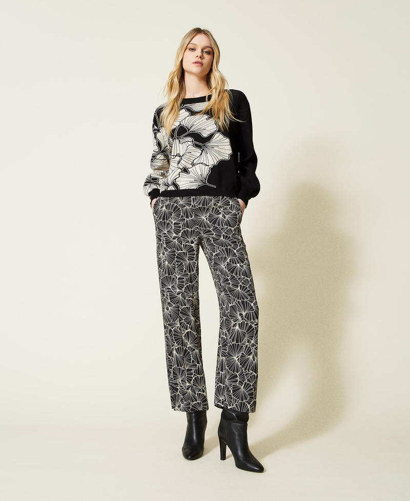 Palazzohose mit Print