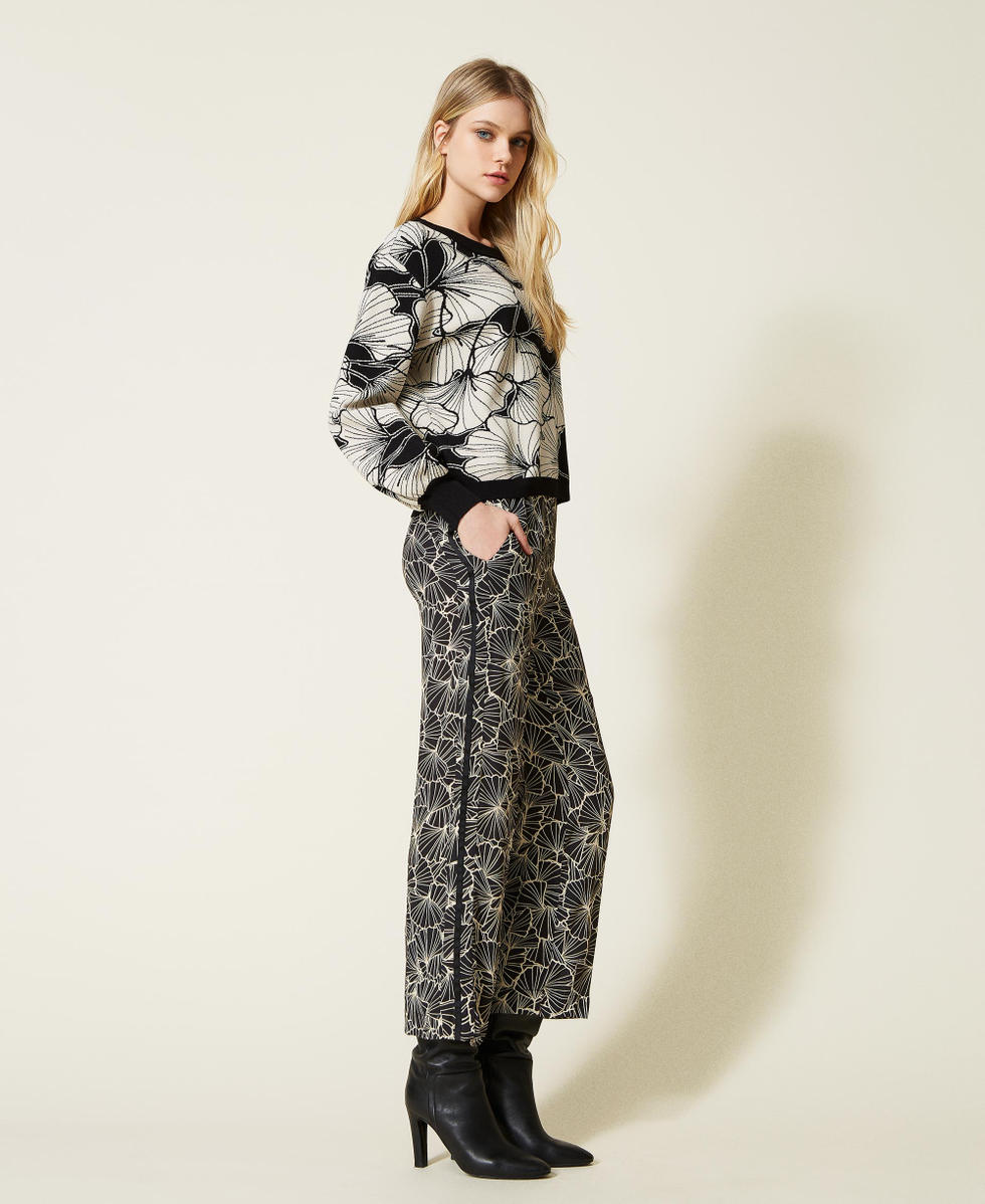 Palazzohose mit Print