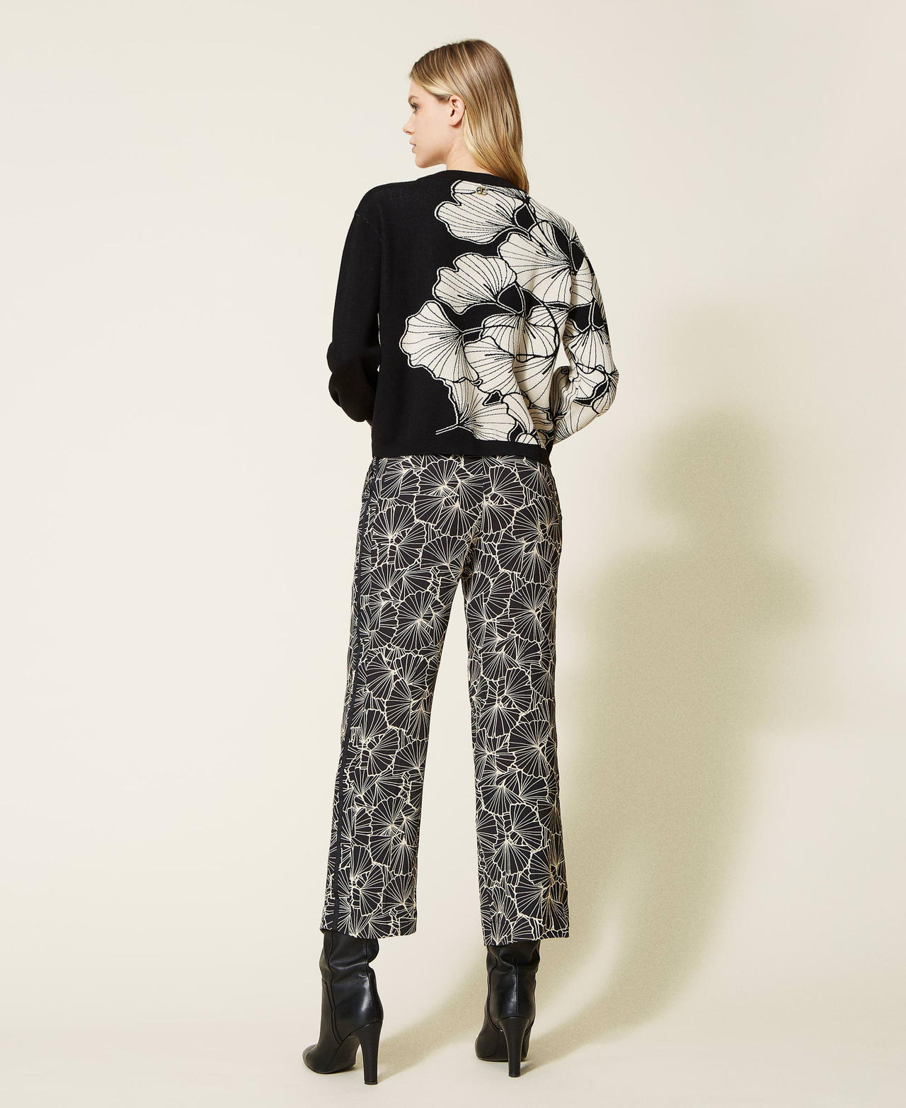 Palazzohose mit Print