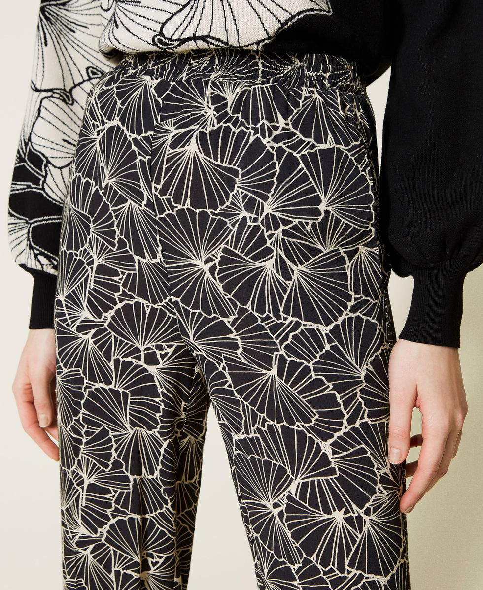 Palazzohose mit Print