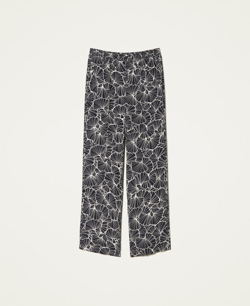 Palazzohose mit Print