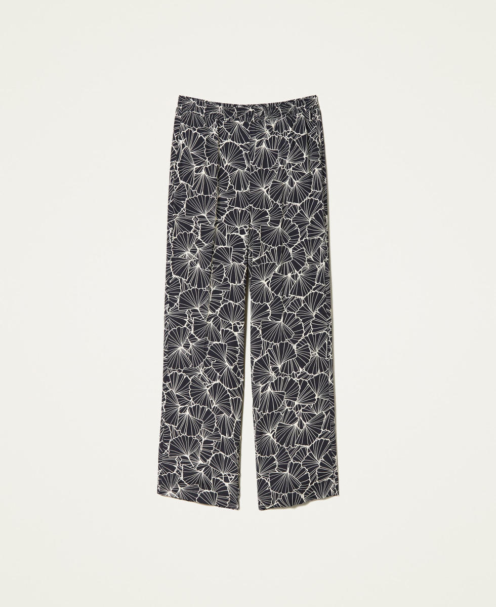 Palazzohose mit Print