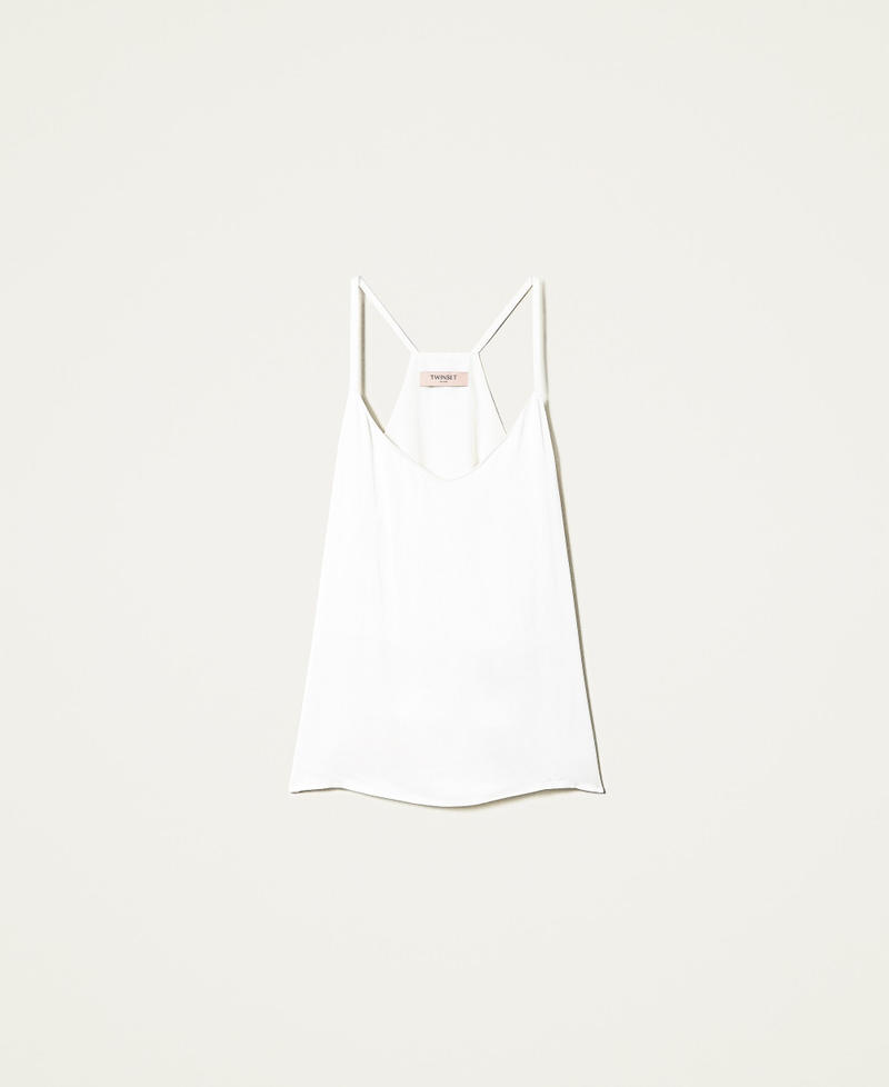Top with satin shoulder straps White Snow Woman 222TP2603_00282_0S