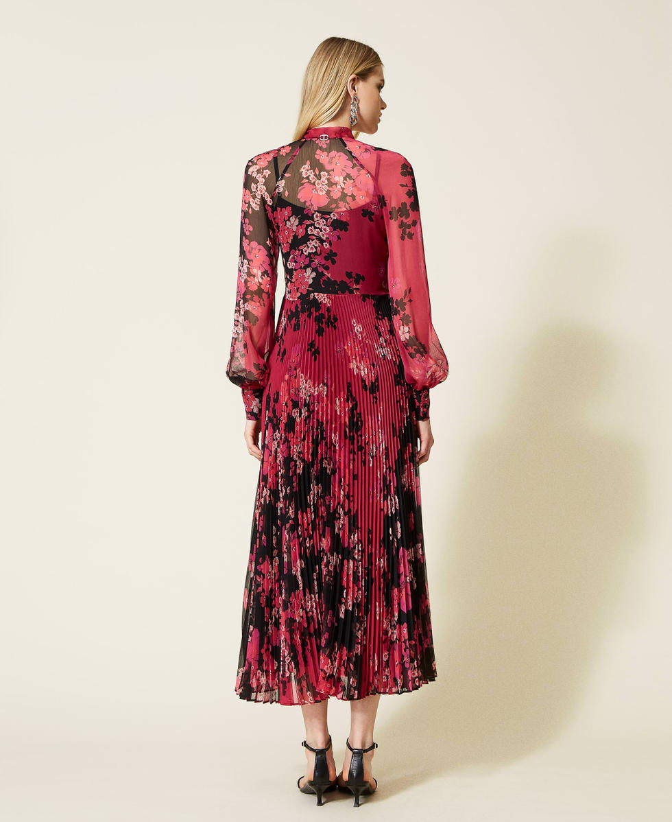 【ハーリップトゥ】24SS Essential Floral Dress ロング Rotate Women's Jacquard Bell Maxi Dress | $530.00 | Saint