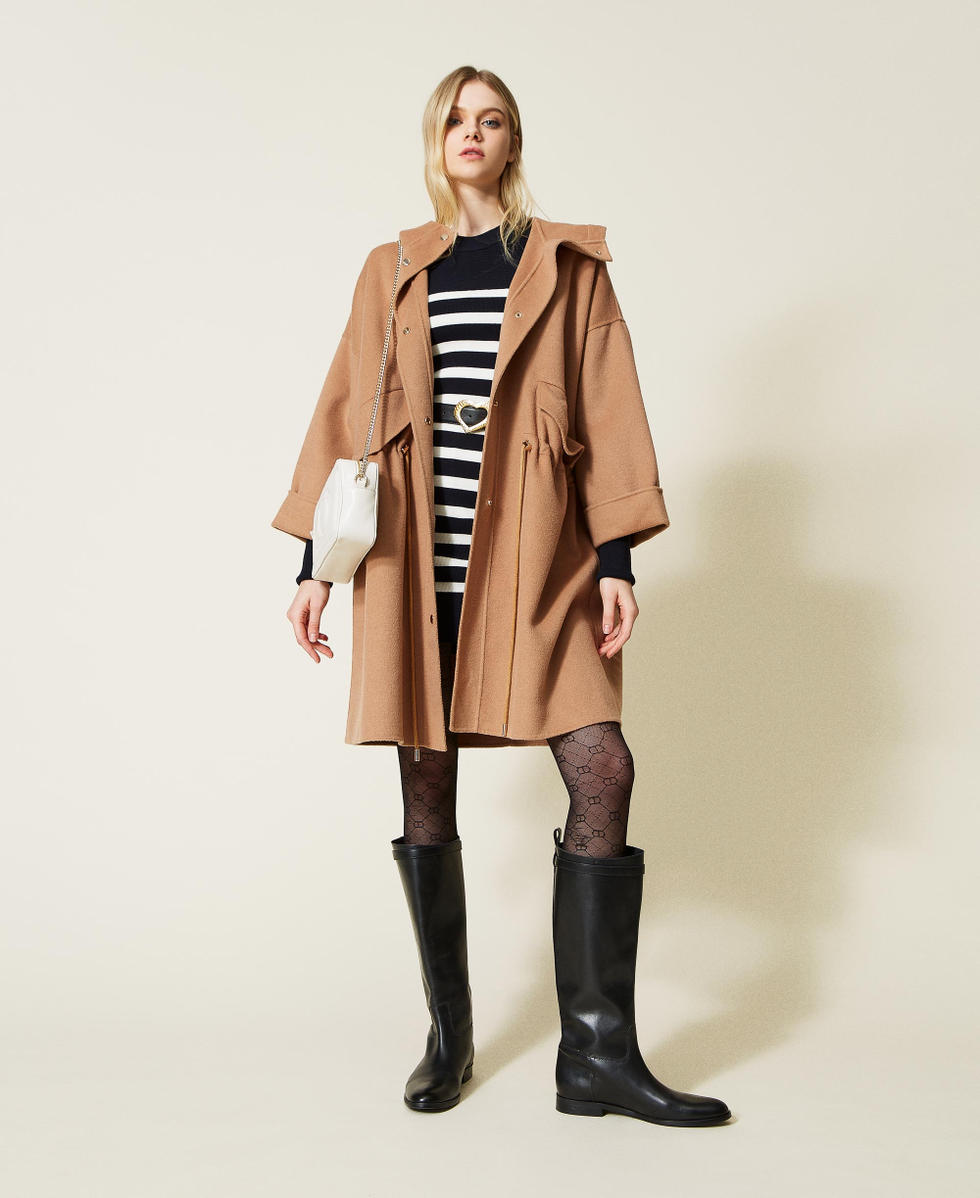 Short striped knit dress