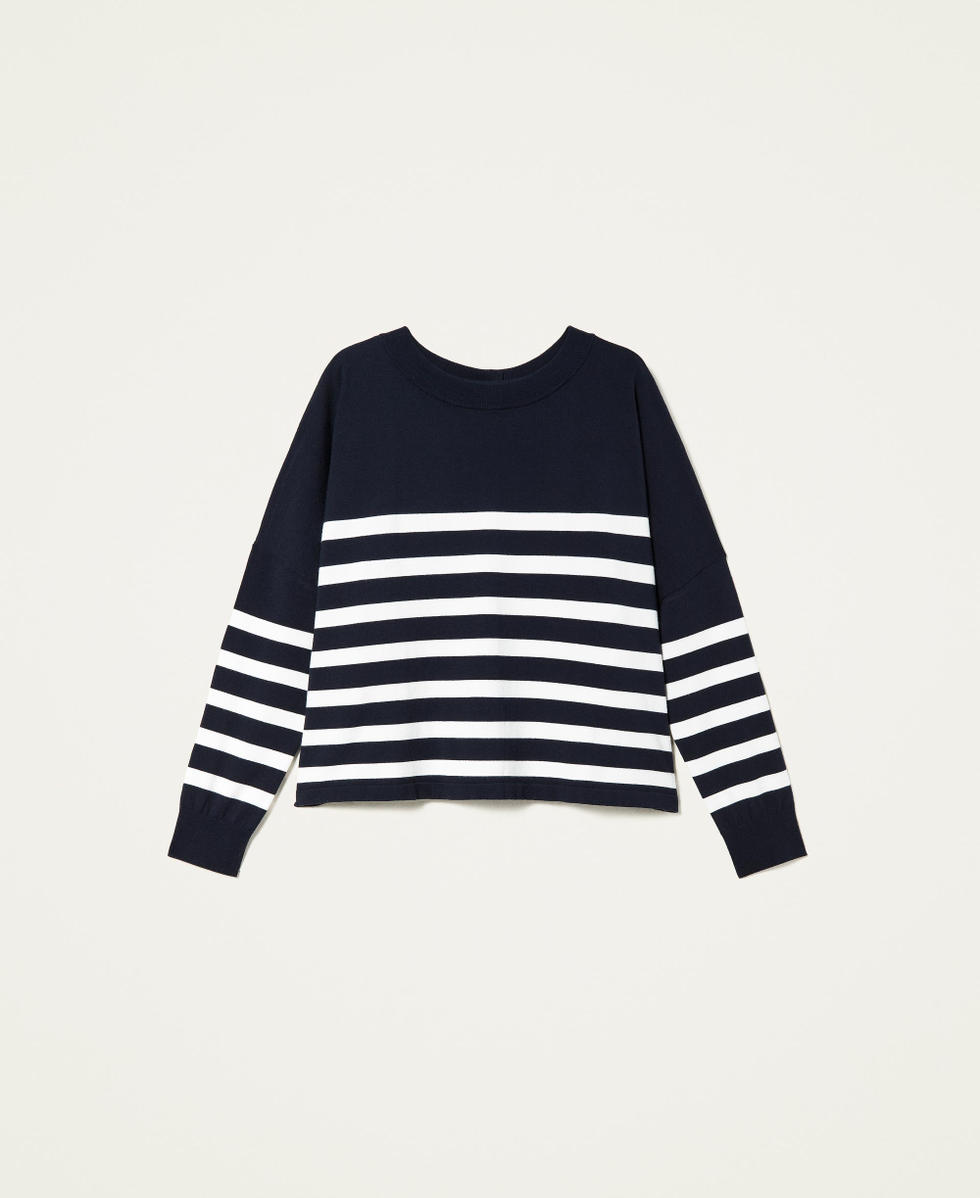 Pull-cardigan ray&eacute;