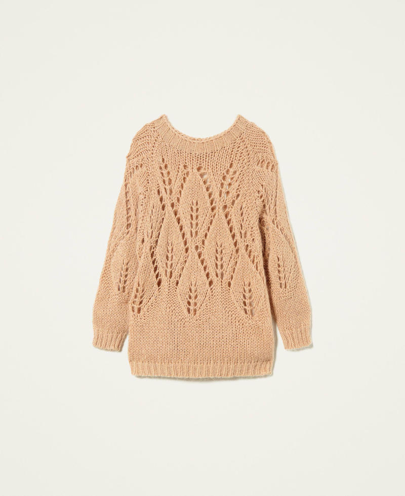 Maxi maglia in misto mohair