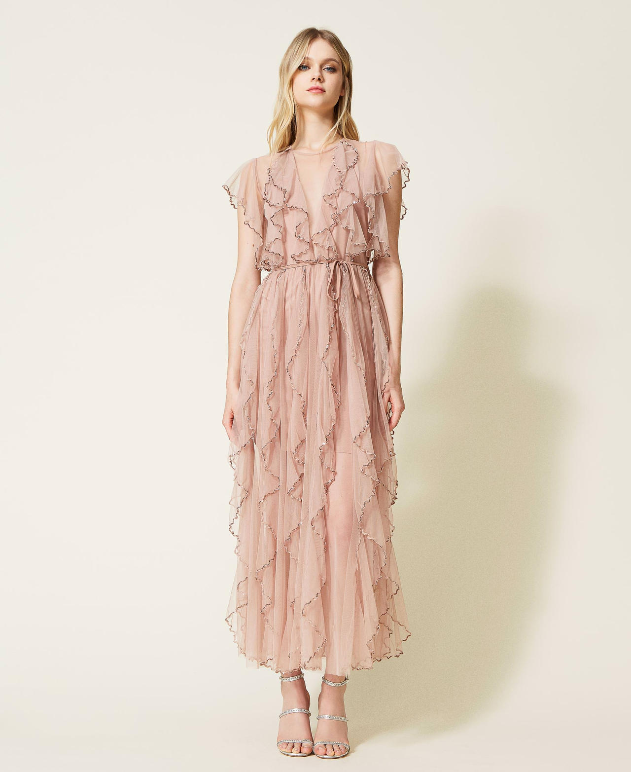 Kleid mit Volants