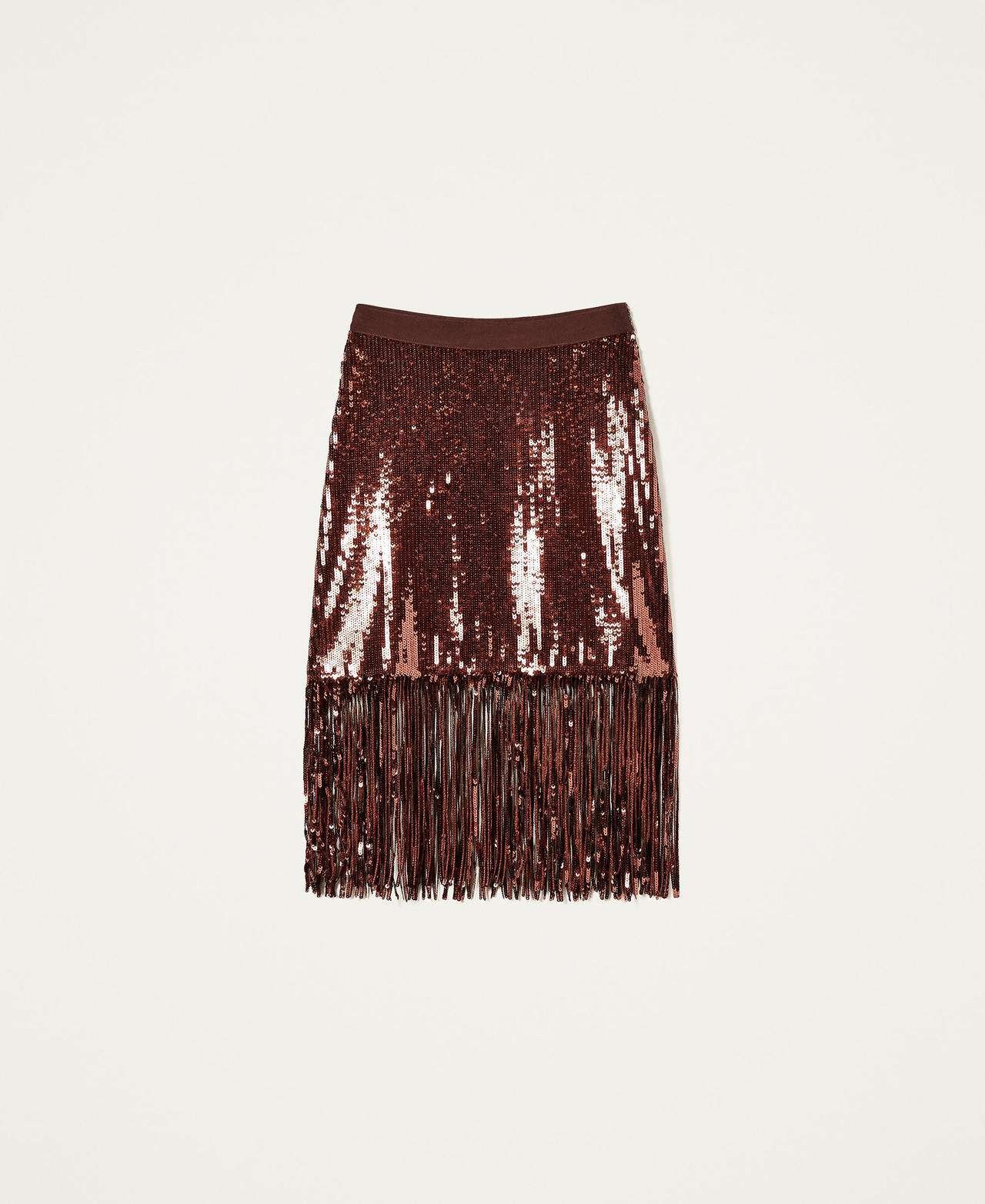 Full sequin midi skirt