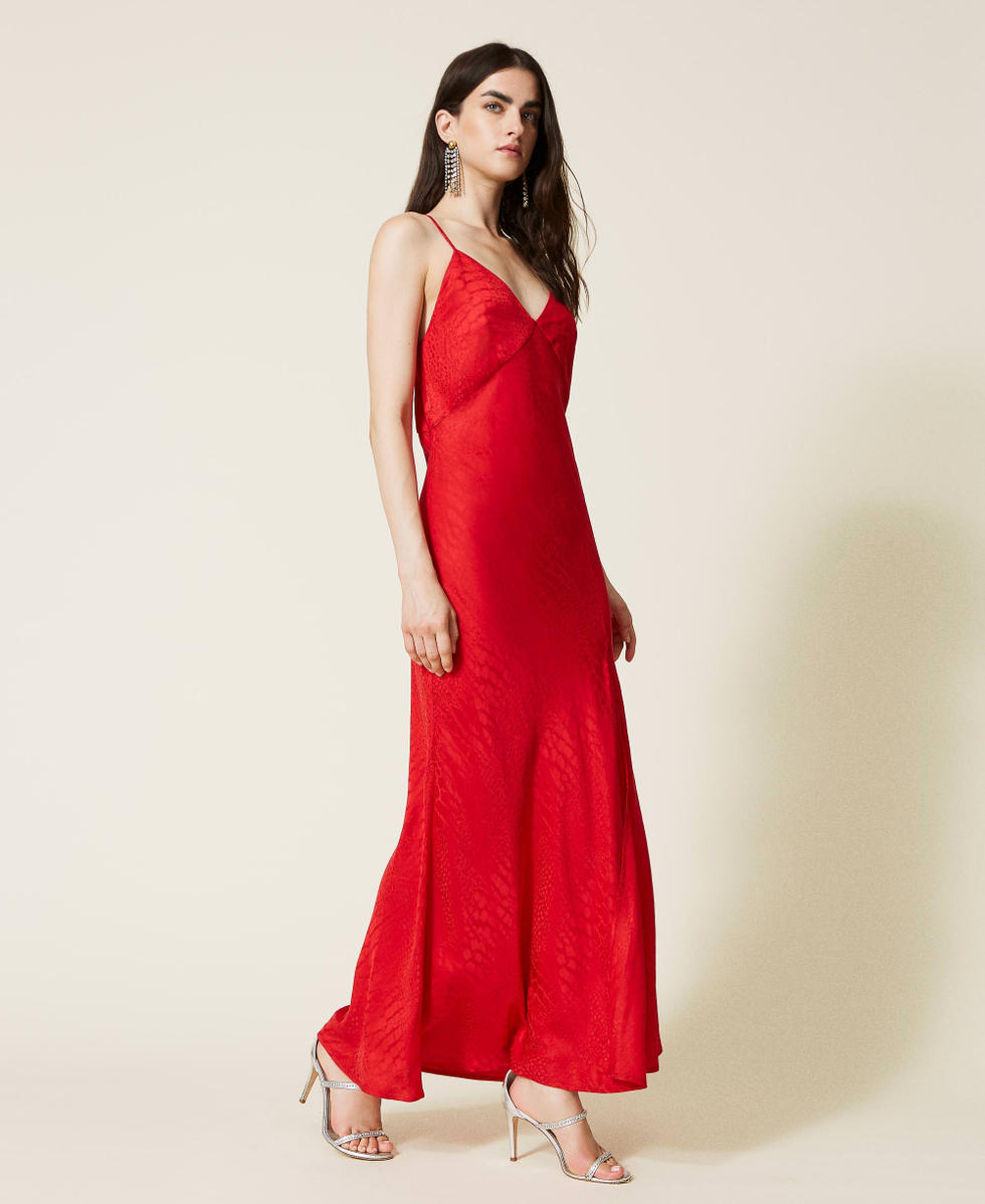 Abito rosso twin set on sale