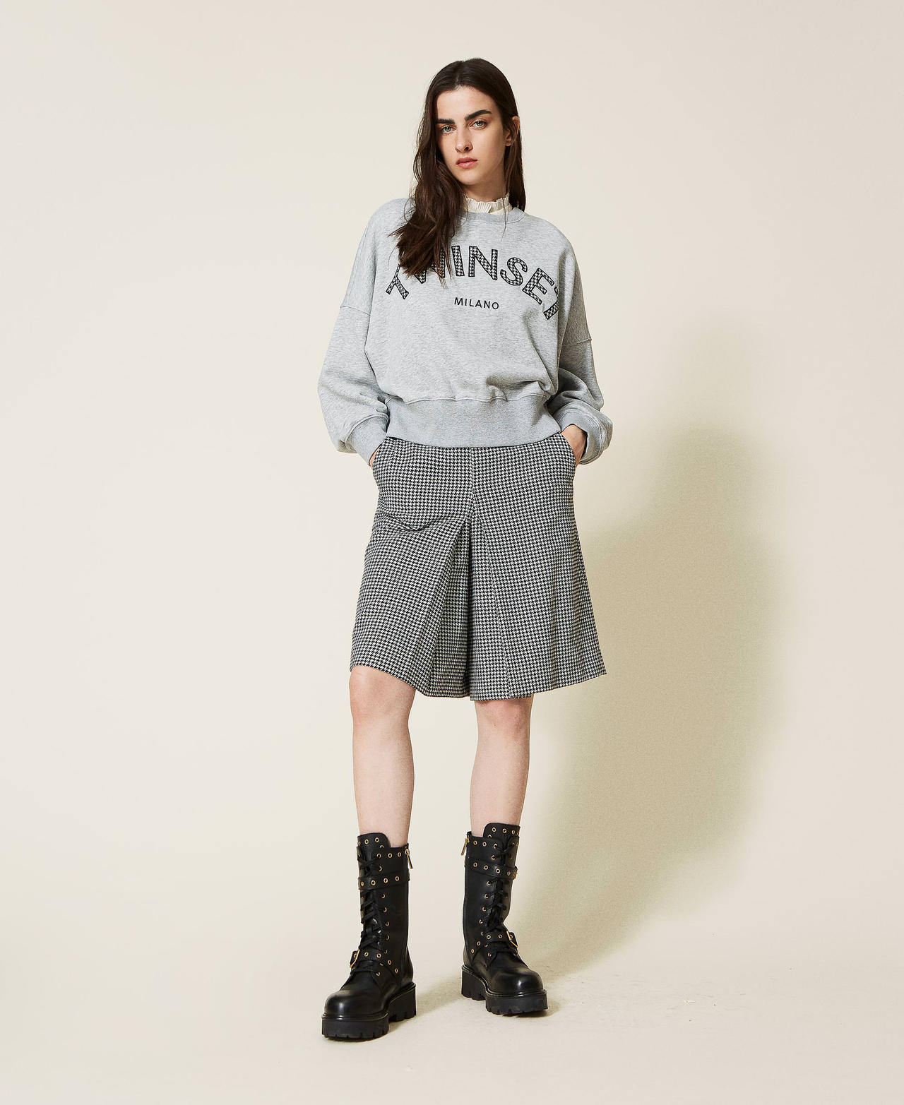 Jupe motif pied de poule online