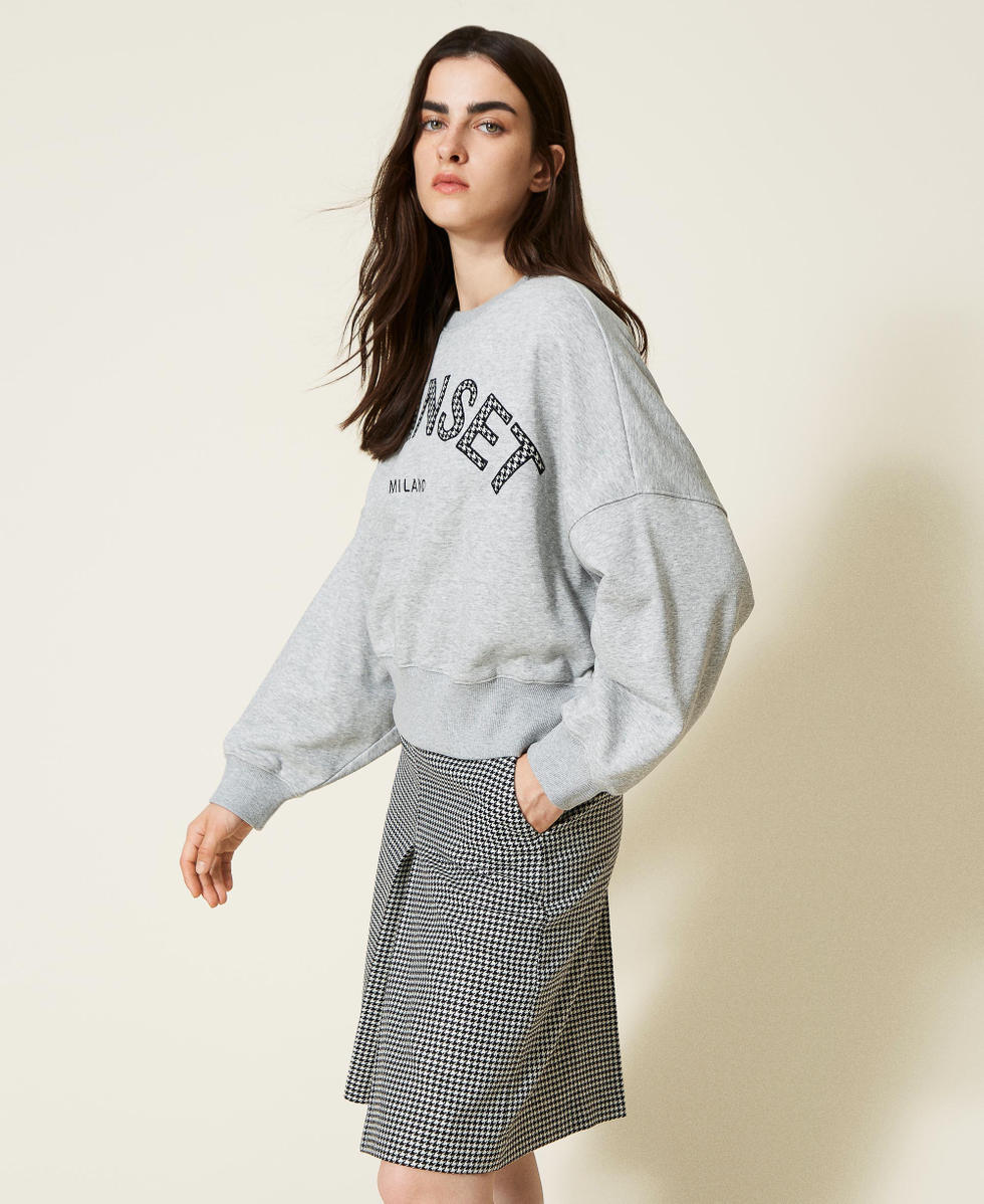 Jupe motif pied de poule sales