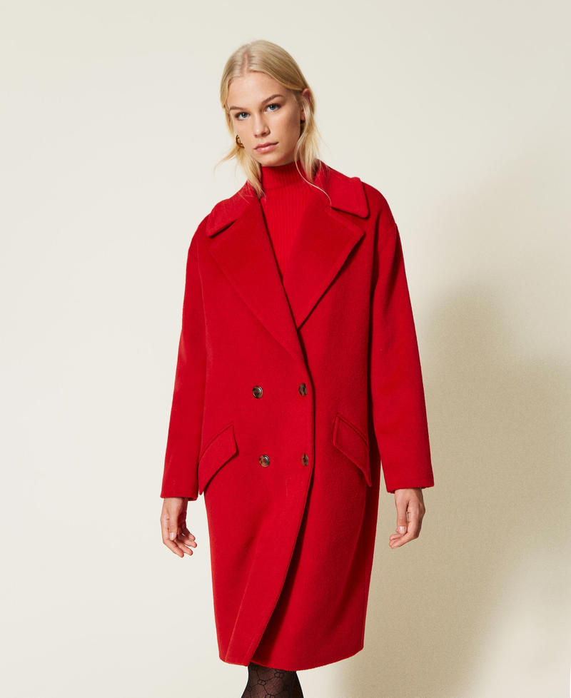 The Milan Soft-Weave Double-Breasted Long Coat