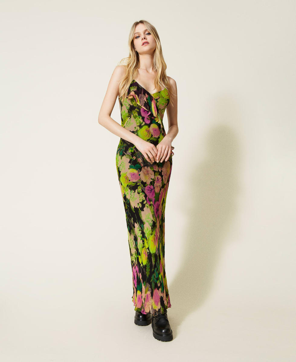 Abito verde twin set top