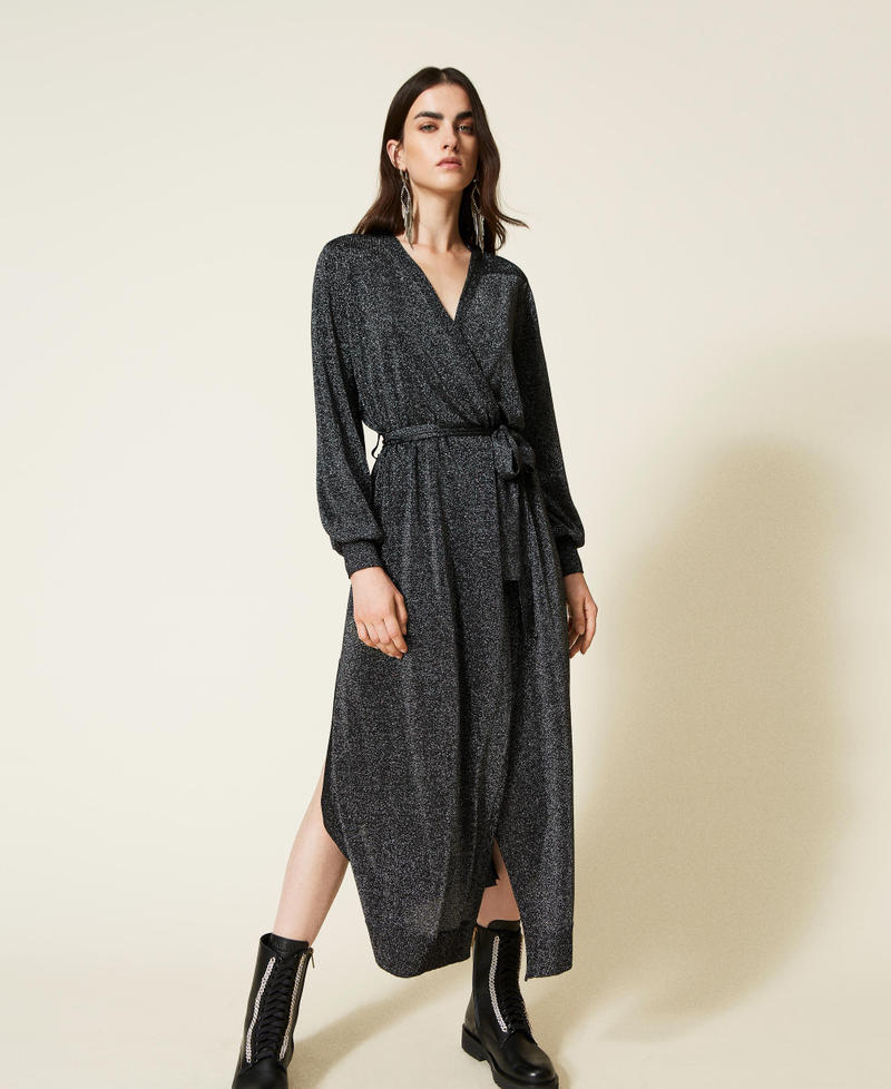 Long cardi-dress with belt