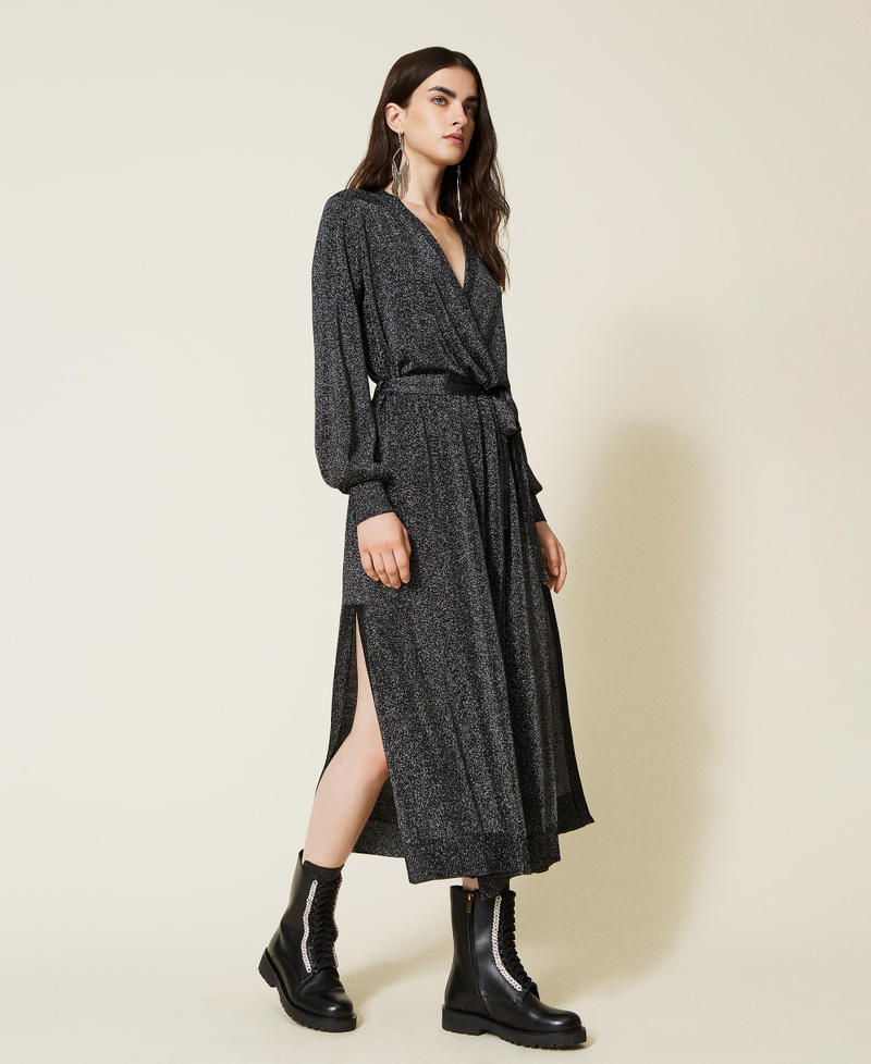 Long cardi-dress with belt