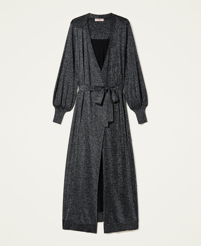 Long cardi-dress with belt