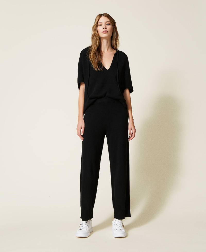 Treeblend yarn seamless trousers "Dunes Melange” Beige Woman 222TT3041-01
