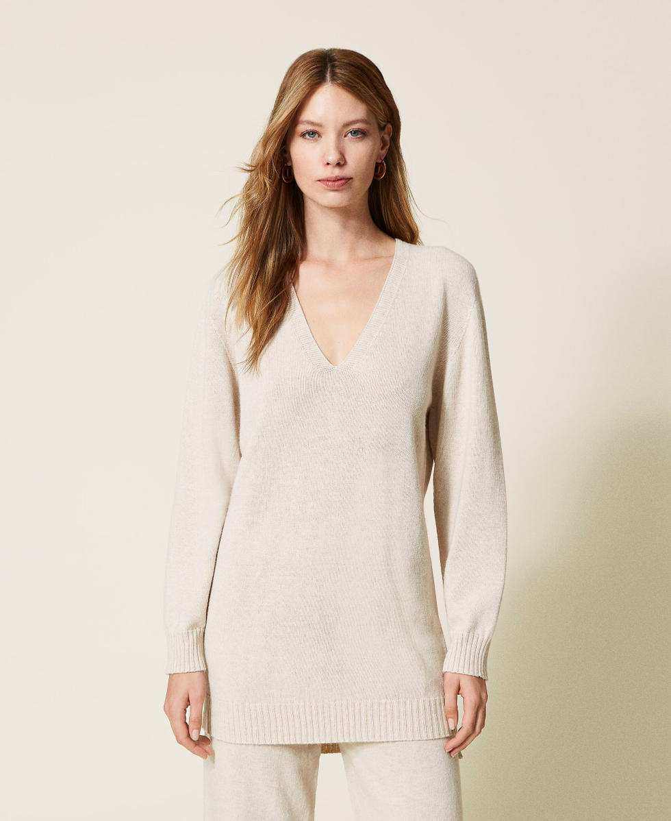 Treeblend yarn seamless maxi jumper