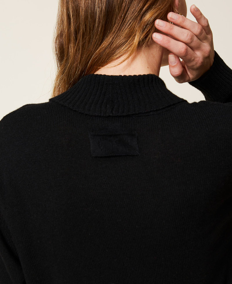 Treeblend yarn long cardigan