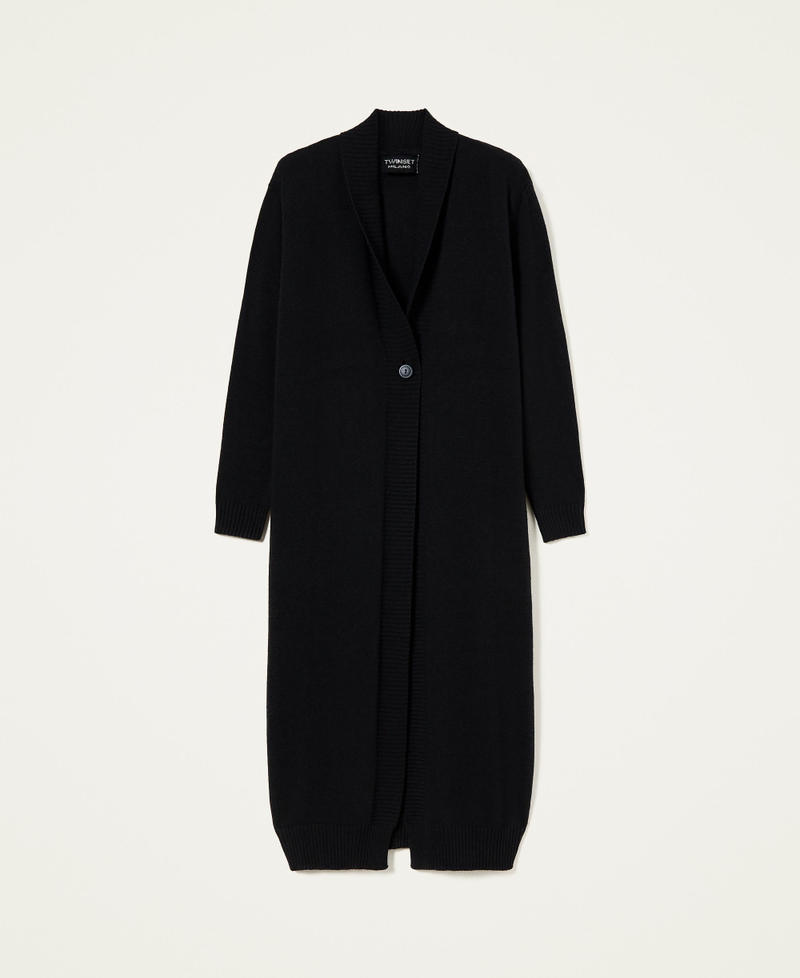 Treeblend yarn long cardigan