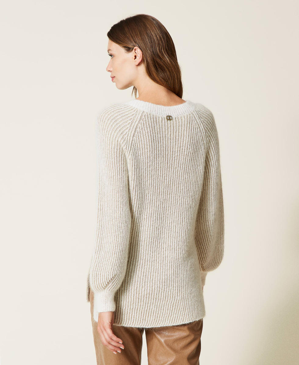 Mohair blend jumper with lurex