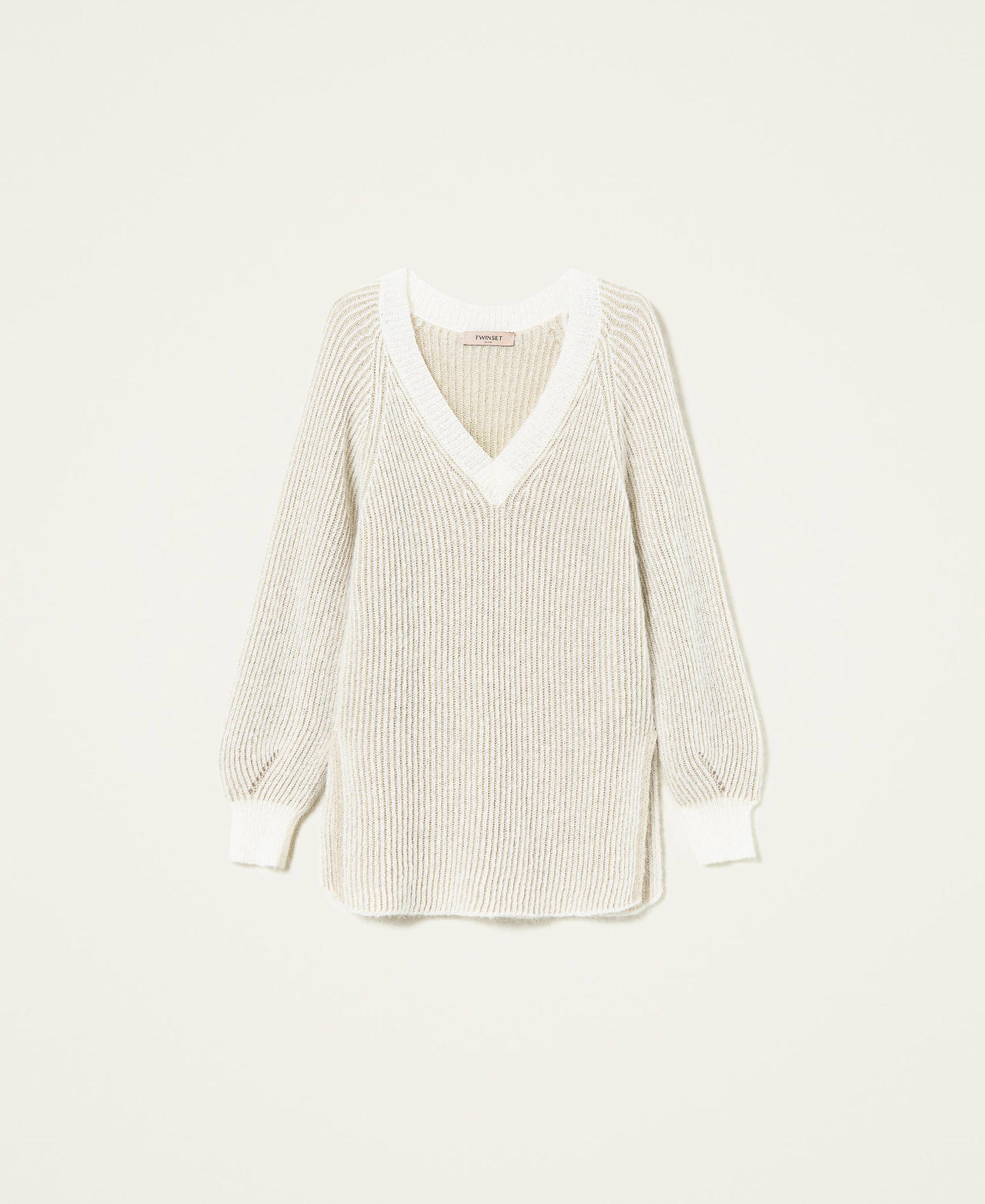 Pull en mohair mélangé avec lurex