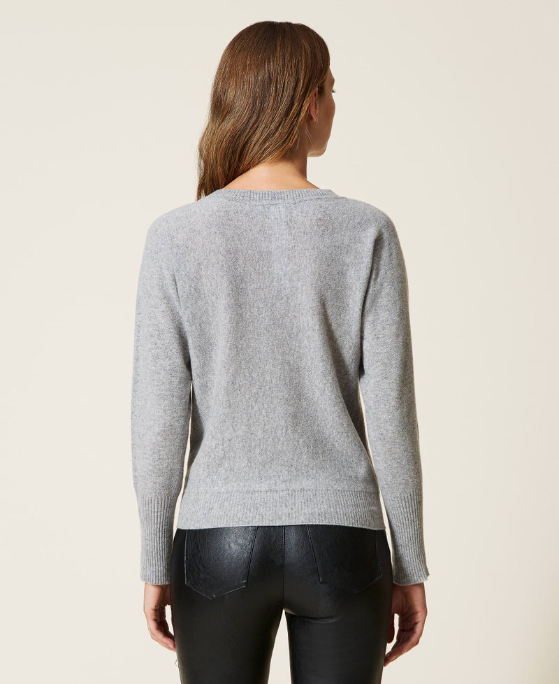 Gonna Twinset Actitude in maglia misto lana con ricami donna main image 0