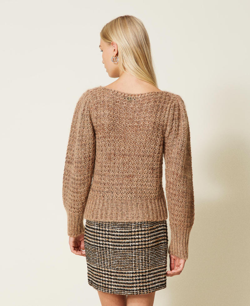 Mohair blend jumper with lurex