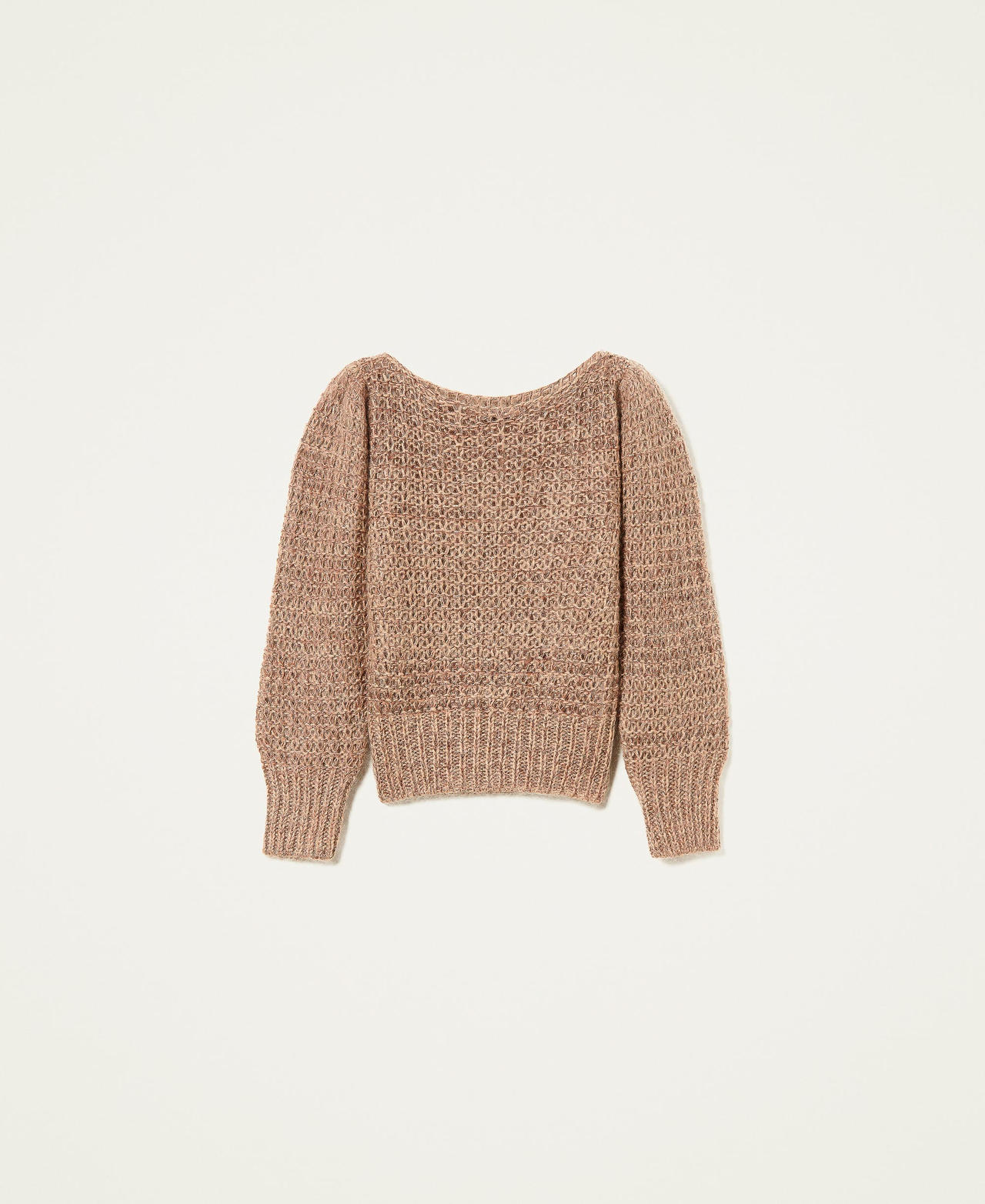 Mohair blend jumper with lurex